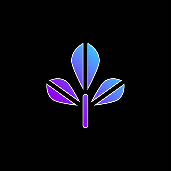 Значок голубого градиентного вектора дерева