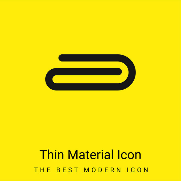 Attach minimal bright yellow material icon