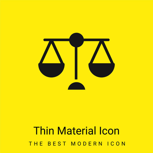 Balance Scale minimal bright yellow material icon