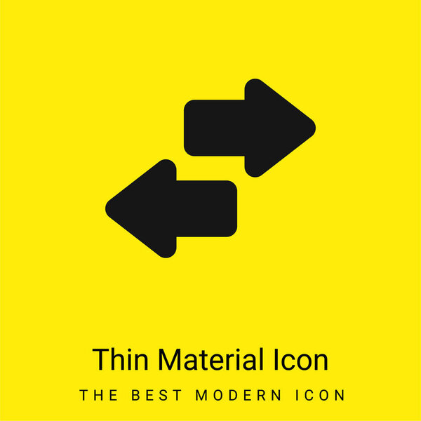 Стрелки из ярко-желтого материала