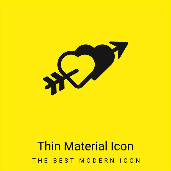 Arrow minimal bright yellow material icon