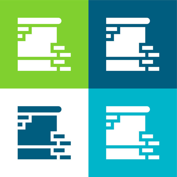 Берлинская стена 4 цвета минимальный набор значков