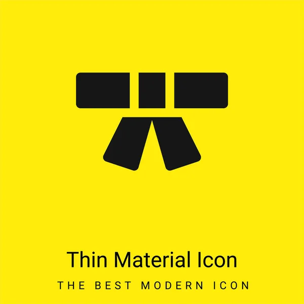 Belt Minimal Bright Yellow Material Icon Stock Illustration