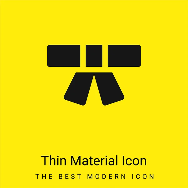 Belt minimal bright yellow material icon — Stock Illustration Belt Minimal Bright Yellow Material Icon Stock Illustration