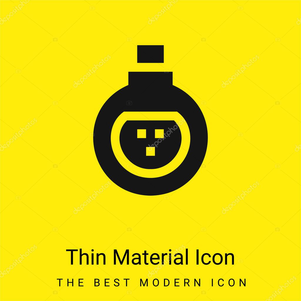 Antidote minimal bright yellow material icon