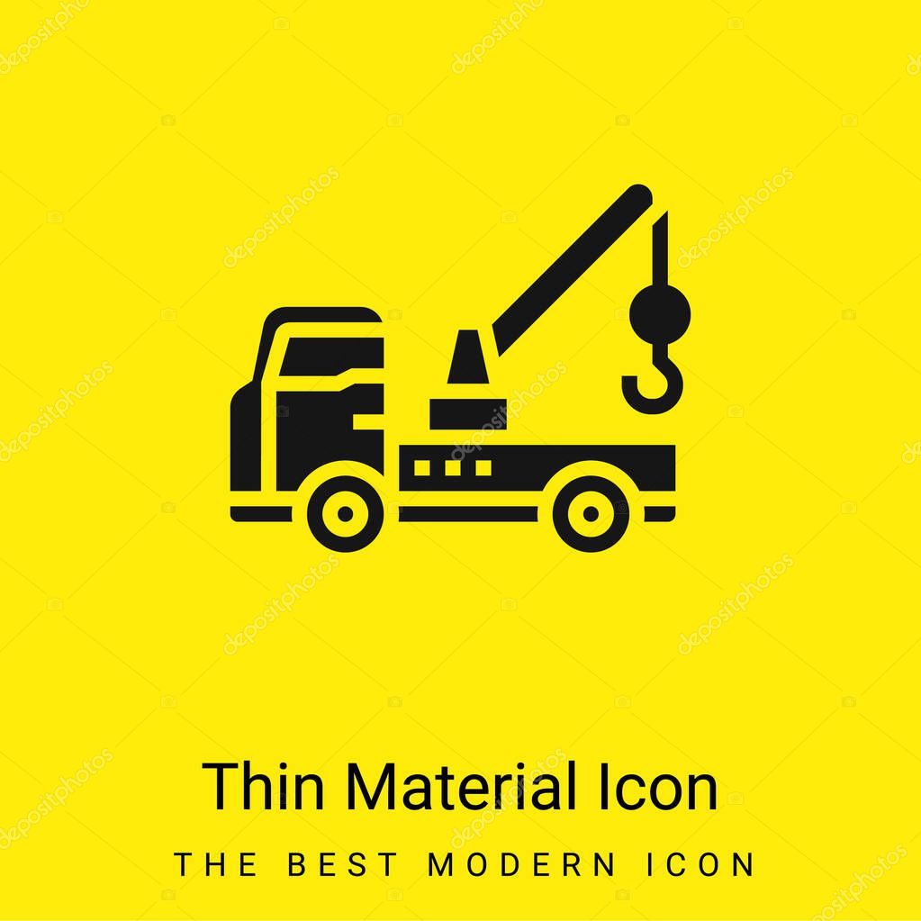 Breakdown minimal bright yellow material icon