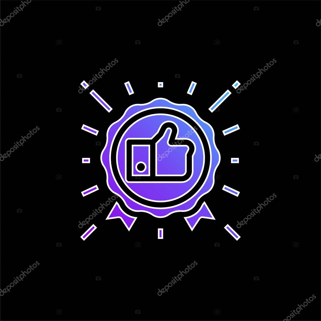 Best Seller blue gradient vector icon