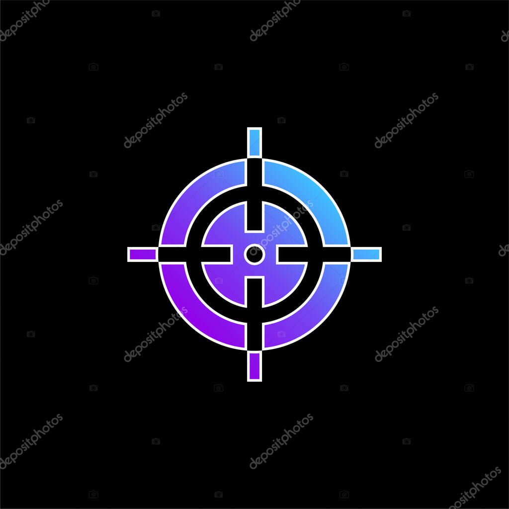 Aim blue gradient vector icon