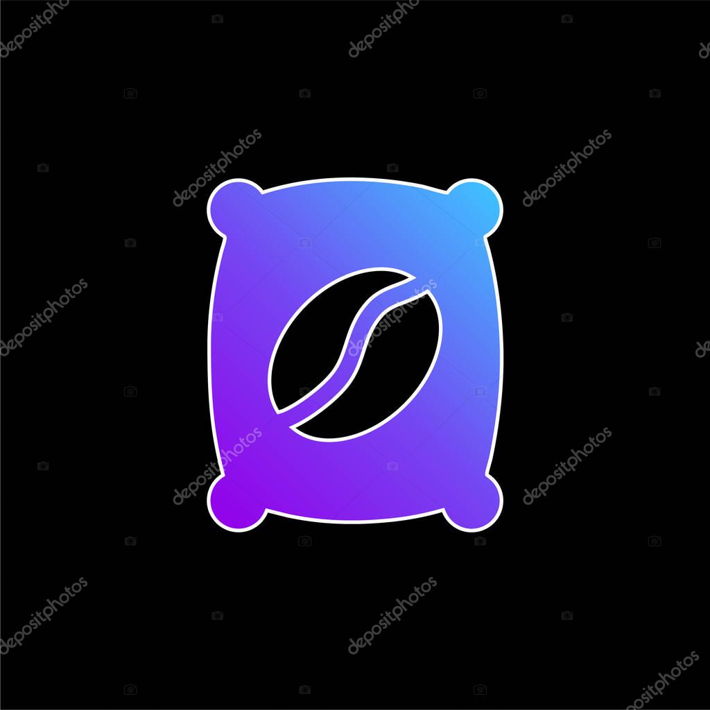 Bag blue gradient vector icon