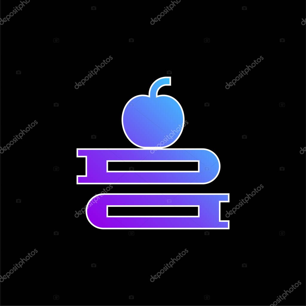 Books blue gradient vector icon