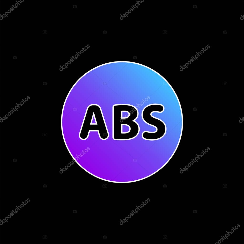 ABS blue gradient vector icon