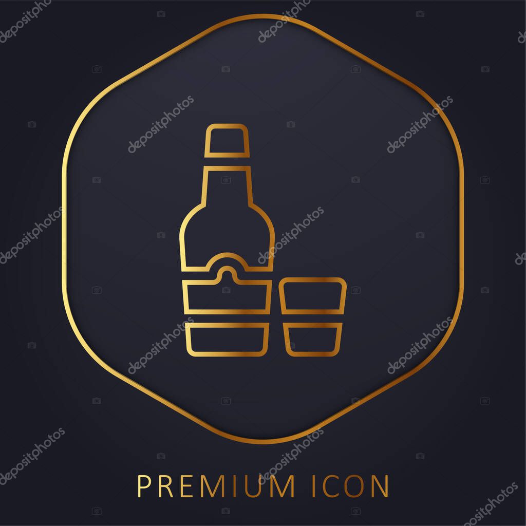 Arak golden line premium logo or icon