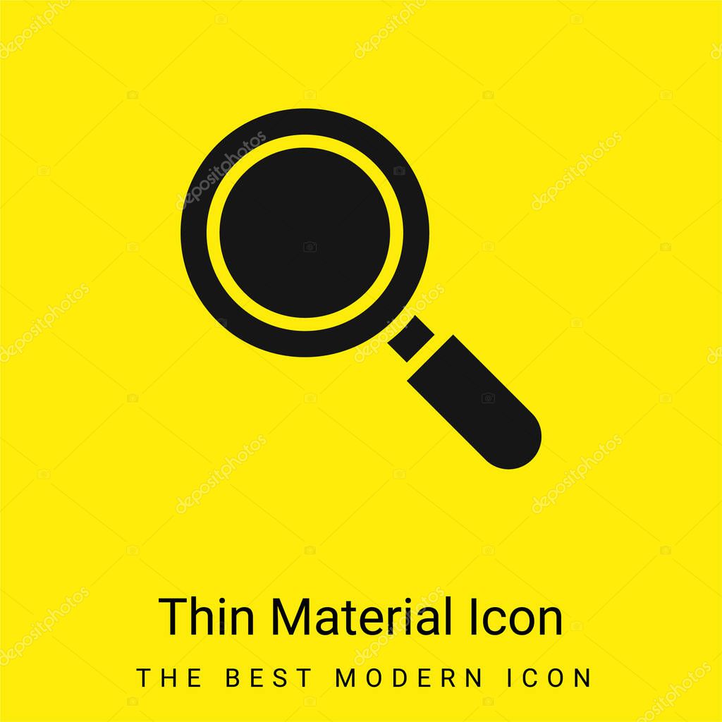 Active minimal bright yellow material icon
