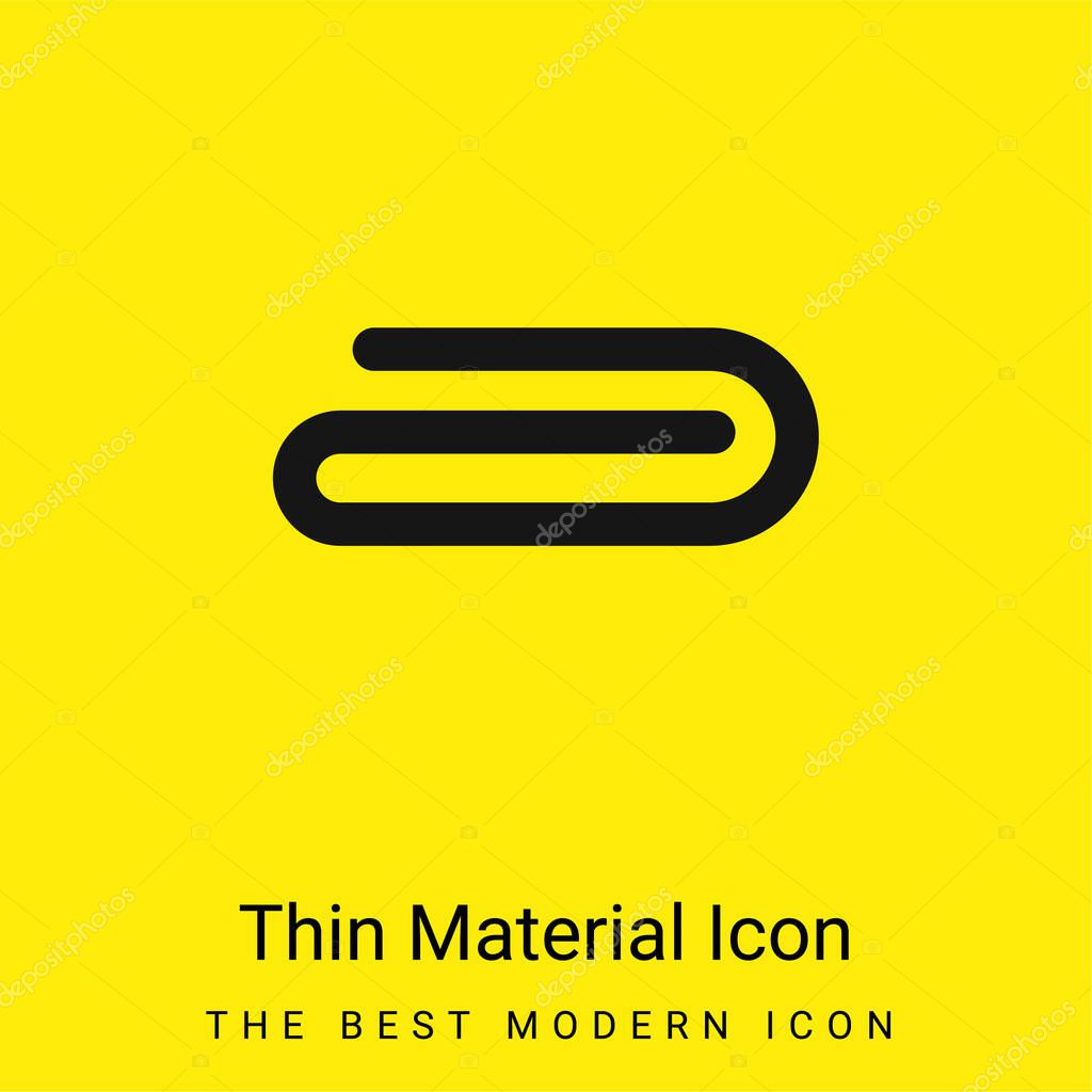 Attach minimal bright yellow material icon