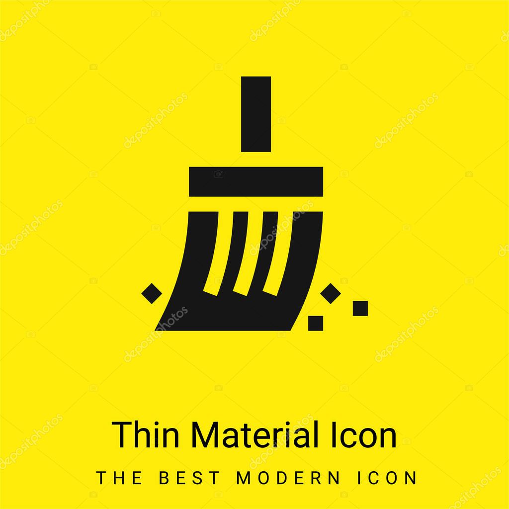 Archeology minimal bright yellow material icon