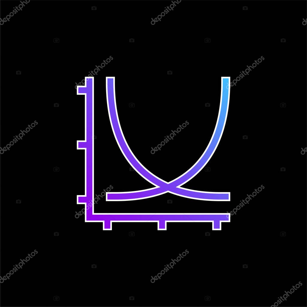 Axis blue gradient vector icon