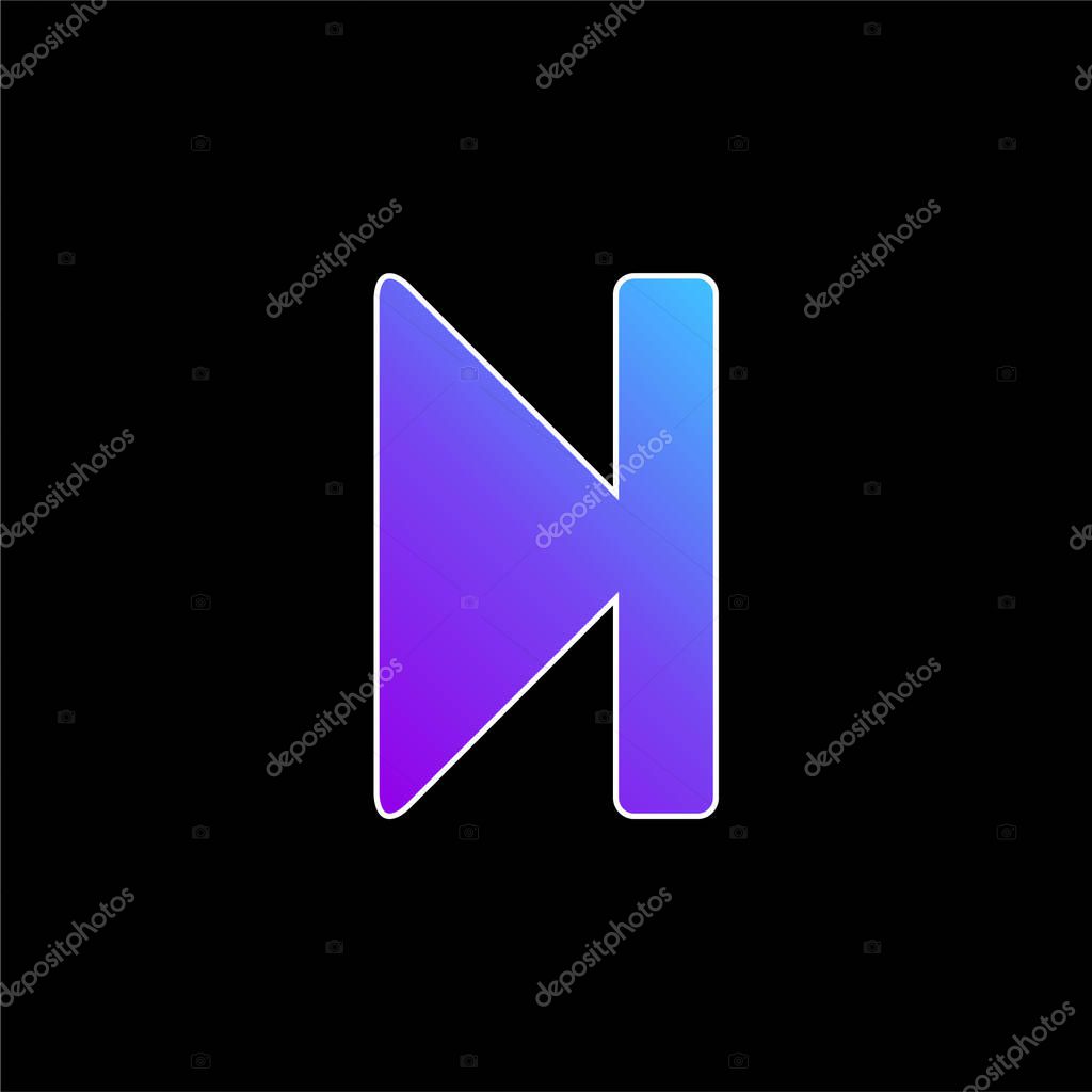 Advance Button blue gradient vector icon