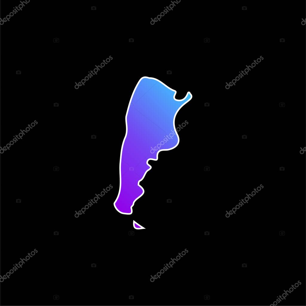 Argentina blue gradient vector icon