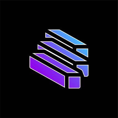 Mavi gradyan vektör simgesini ışınla