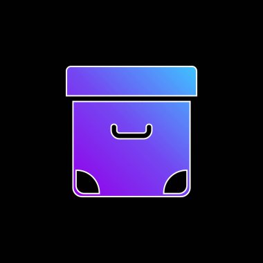 Mavi gradyan vektör simgesini arşivle