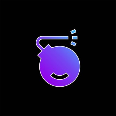 Bomba mavi gradyan vektör simgesi