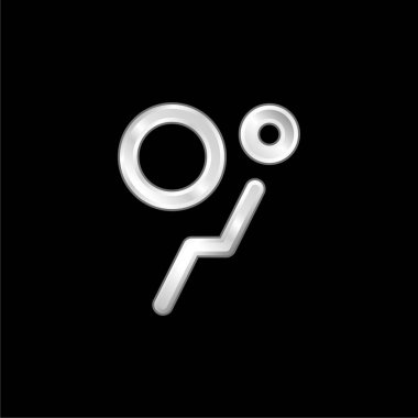 Hava yastığı gümüş kaplama metalik simge