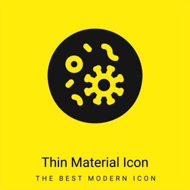 Bakteriler en az parlak sarı madde simgesi