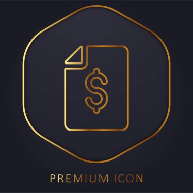 Bill Golden Line premium logosu veya simgesi