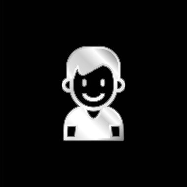 Gümüş kaplama metalik simge