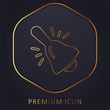 Zil altın çizgisi logosu veya simgesi