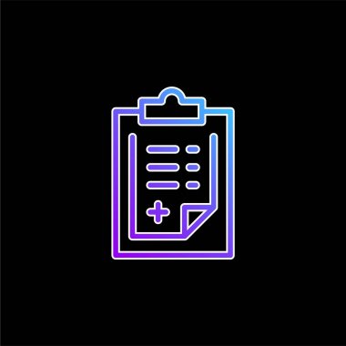 Hayranlık Biçimi Mavi Gradyan vektör simgesi