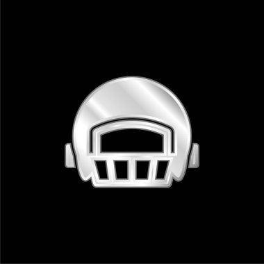 Amerikan Futbolcu Miğferinde gümüş kaplama metalik simge