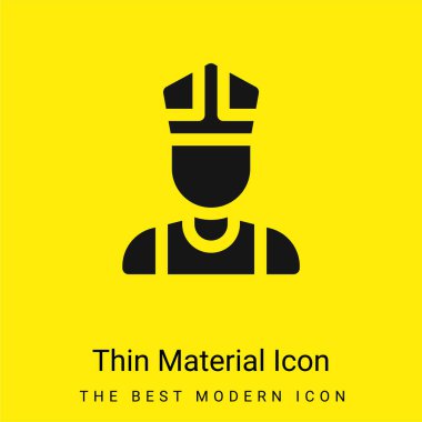 Piskopos en az parlak sarı madde simgesi