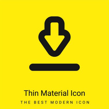Büyük İndirme Arrow en az sarı malzeme simgesi