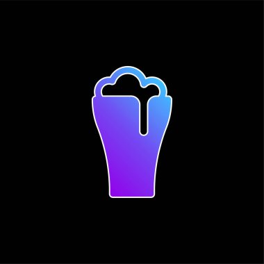 Bira mavisi gradyan vektör simgesi