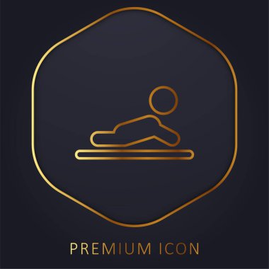 Bebek altın çizgisi logosu veya simgesi