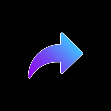 Arrow blue gradient vector icon clipart