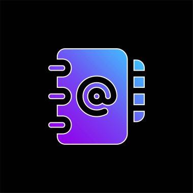 Gündem mavi gradyan vektör simgesi