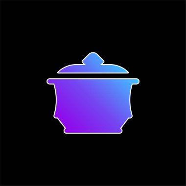 Amfora mavi gradyan vektör simgesi