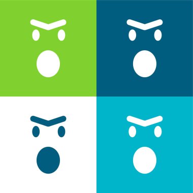 Yuvarlak Meydan Dış Hattı Düz Düz Düz Düz Düz Düz Ağızlı Öfkeli Duygusal Yüz Asgari Simge