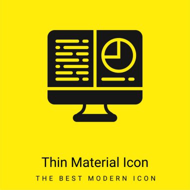 Analizler çok az parlak sarı madde simgesi