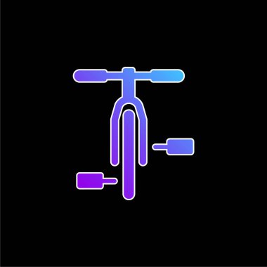 Bisiklet mavi gradyan vektör simgesi