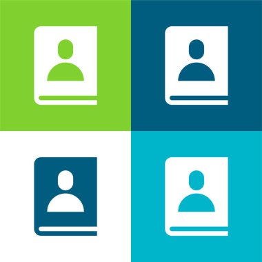 Gündem Düz 4 Renk en küçük simge kümesi