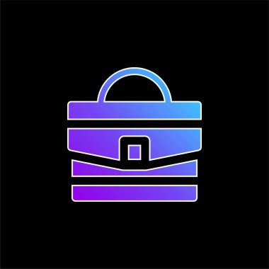 Mavi torba gradyan vektör simgesi