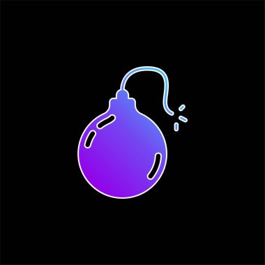 Bomba mavi gradyan vektör simgesi