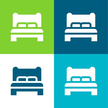 Yatak Düz 4 renk en küçük simge kümesi