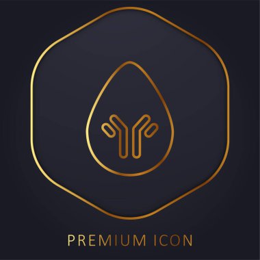 Kan Damlası Altın Hat prim logosu veya simgesi