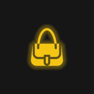 Sarı parlak neon simge