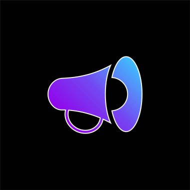 Mavi gradyan vektör simgesini duyur