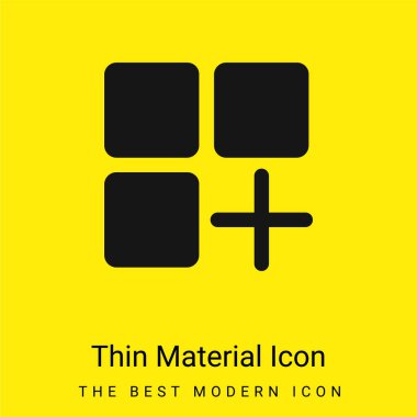 App minimal bright yellow material icon clipart